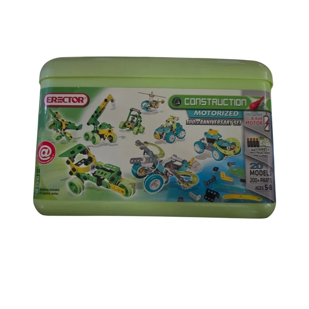 Erector Set Motorized 100th Anniversary edition sealed complete STEM 200+ pieces